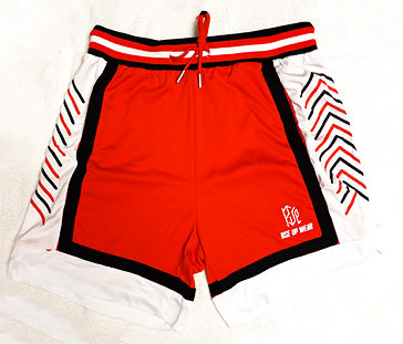 Highlighter Red Essential Shorts Rise Up Wear